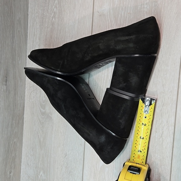 COS Women 70s V cut pump Suede The Pointed Toe Heels Shoes sz 7 - Picture 10 of 14